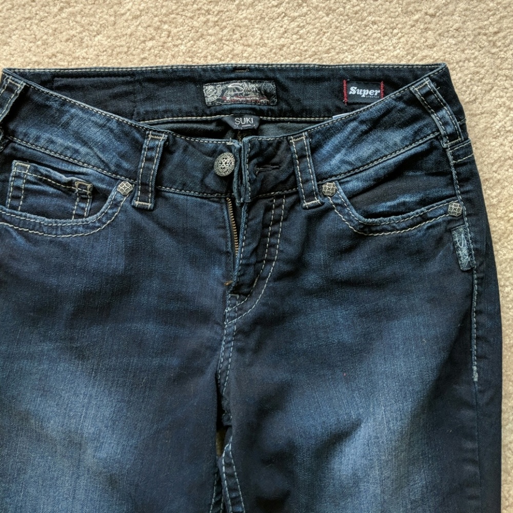 Silver Suki Capri